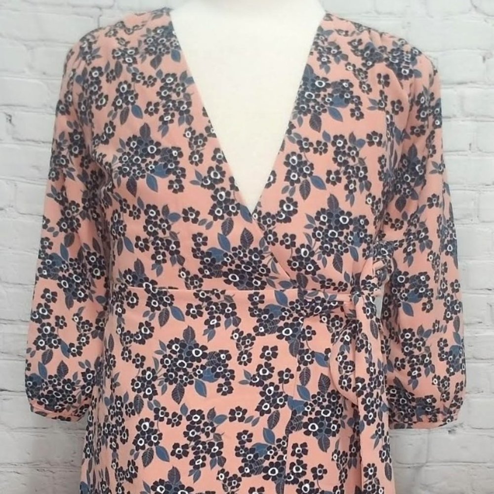J Crew Boho Floral Wrap Dress NWT